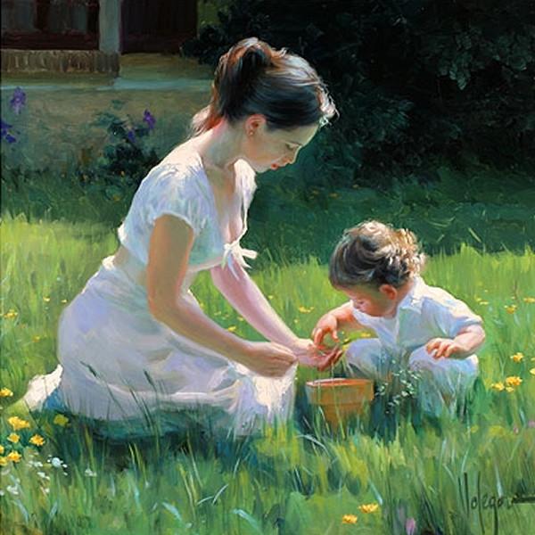 經典油畫：童謠