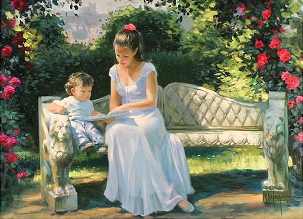 經典油畫：童謠