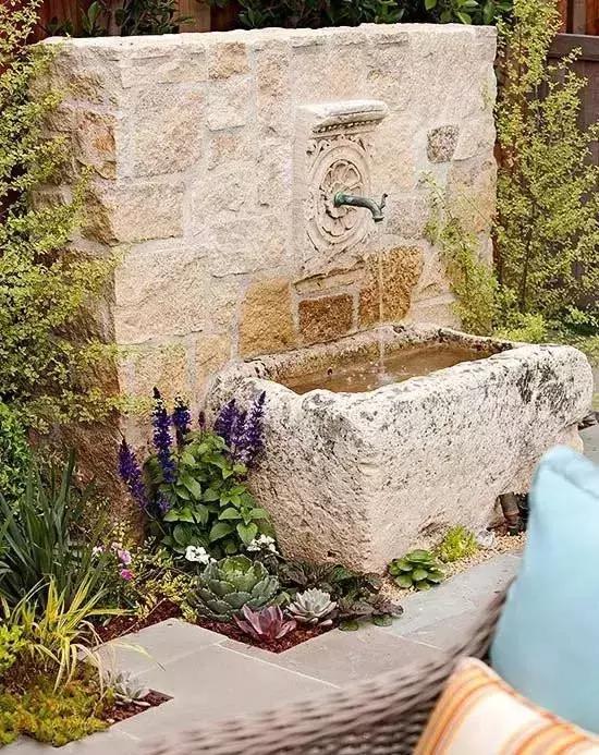 超好看的庭院小水景