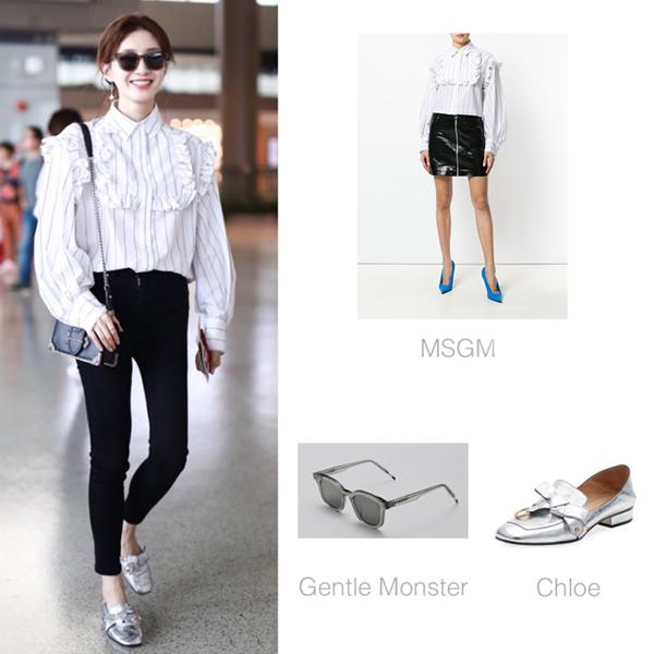 10次見江疏影9次穿襯衫,襯衫女王的穿搭從不讓人失望