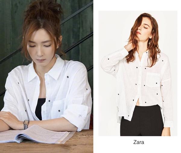 10次見江疏影9次穿襯衫,襯衫女王的穿搭從不讓人失望