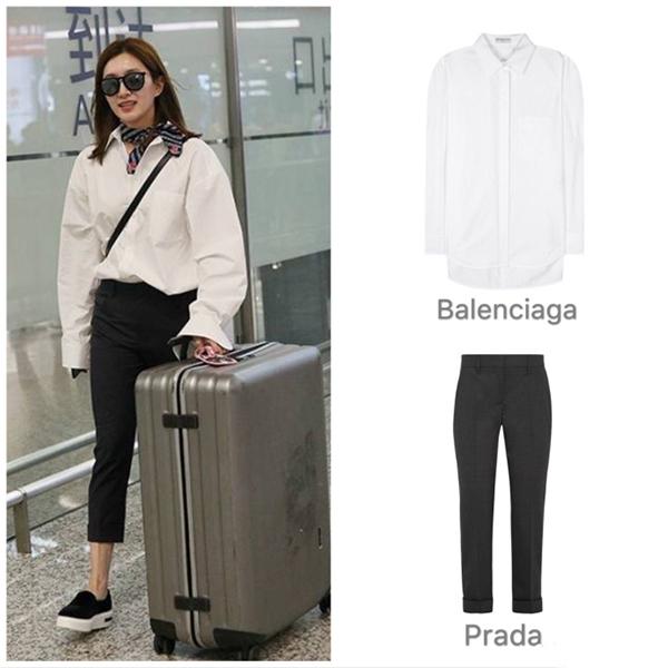 10次見江疏影9次穿襯衫,襯衫女王的穿搭從不讓人失望