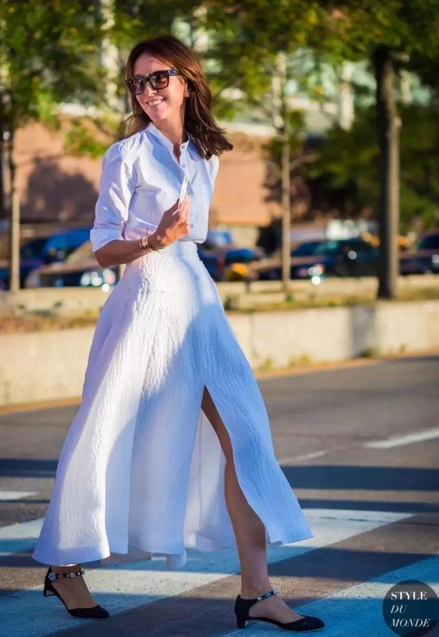 夏天穿氣質白,除了美還是美!