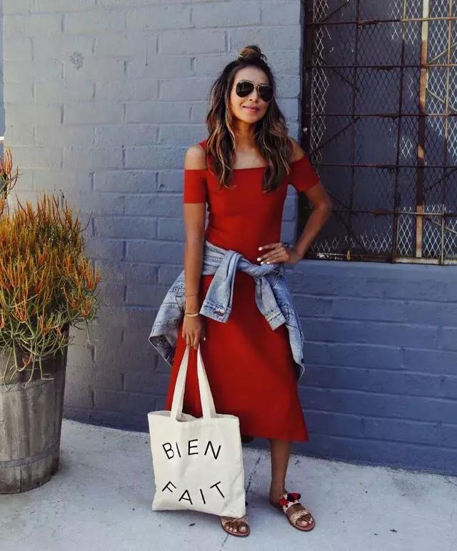 紅裙子，就這樣穿，就這樣美美美！