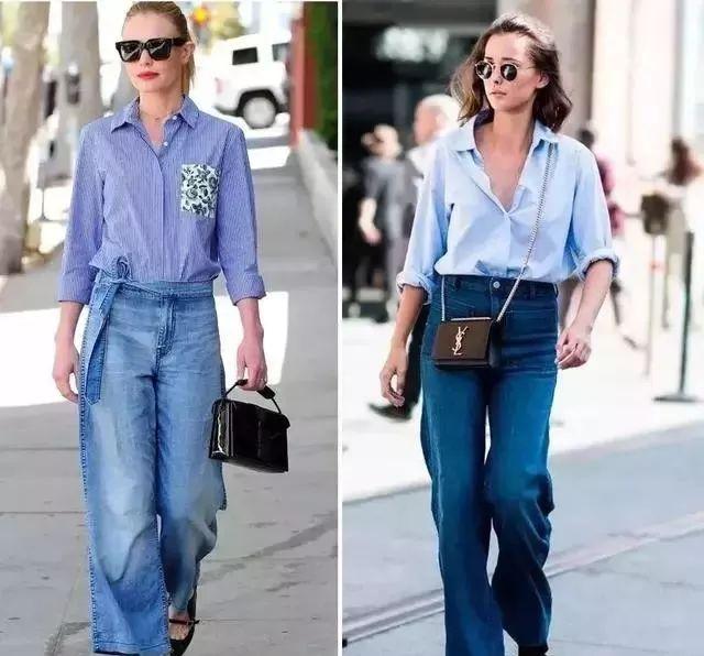 看歐非大牌如何把襯衫和闊腿褲搭配在一起穿出新的時尚感!