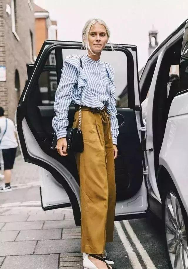 看歐非大牌如何把襯衫和闊腿褲搭配在一起穿出新的時尚感!