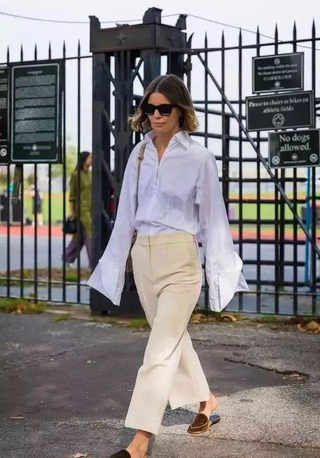 看歐非大牌如何把襯衫和闊腿褲搭配在一起穿出新的時尚感!