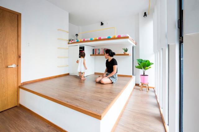 18㎡的複式小3層，一家三口居然住成了小別墅！