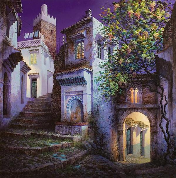 西班牙Luis Romero《夜色迷離》