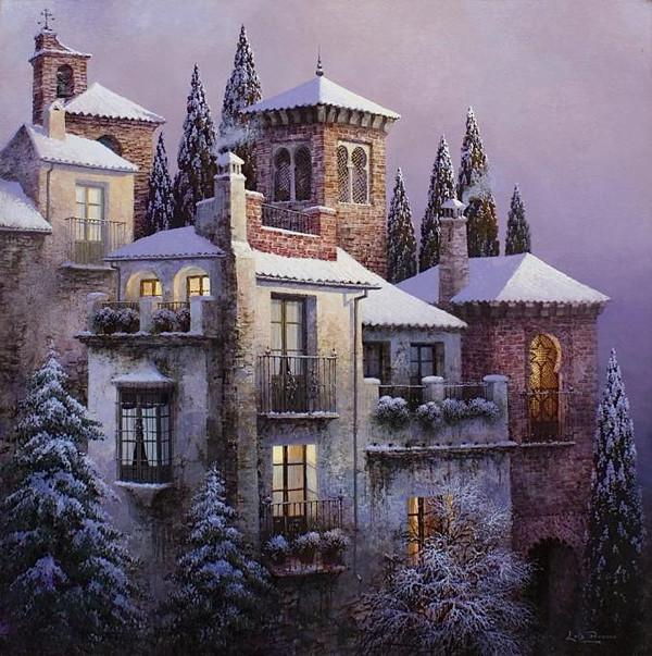 西班牙Luis Romero《夜色迷離》