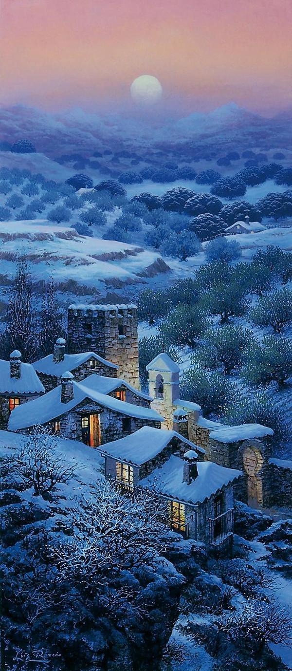 西班牙Luis Romero《夜色迷離》