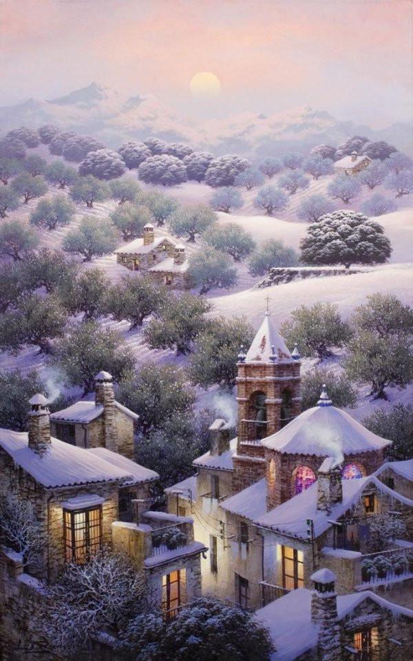 西班牙Luis Romero《夜色迷離》