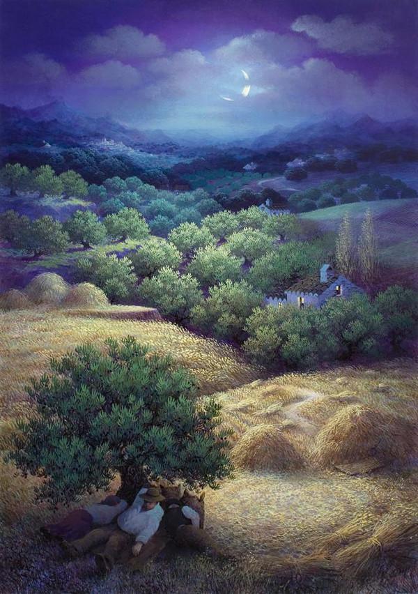 西班牙Luis Romero《夜色迷離》