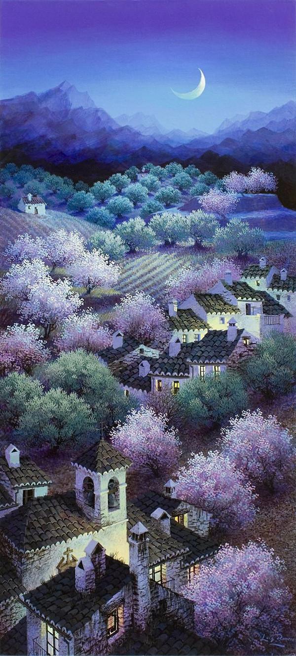 西班牙Luis Romero《夜色迷離》