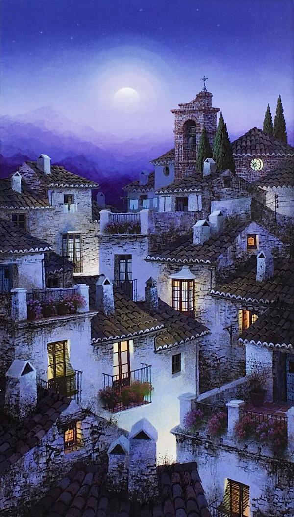 西班牙Luis Romero《夜色迷離》