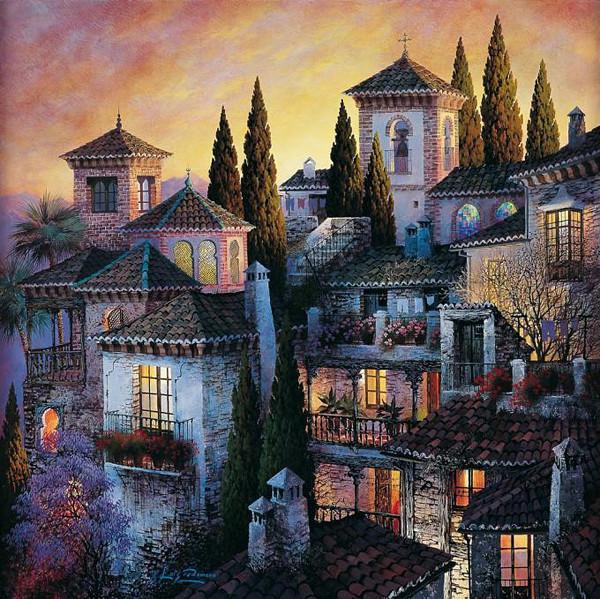 西班牙Luis Romero《夜色迷離》