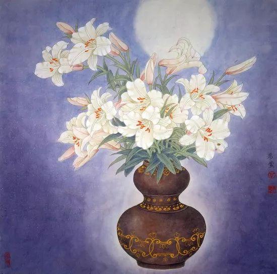 田希豐工筆花鳥