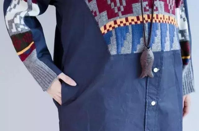 毛衣加襯衫，驚豔的舊衣改造