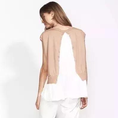 毛衣加襯衫，驚豔的舊衣改造