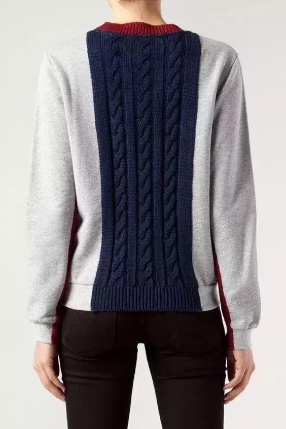 毛衣加襯衫，驚豔的舊衣改造