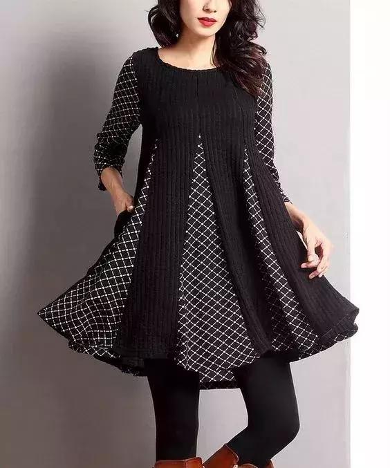 毛衣加襯衫，驚豔的舊衣改造