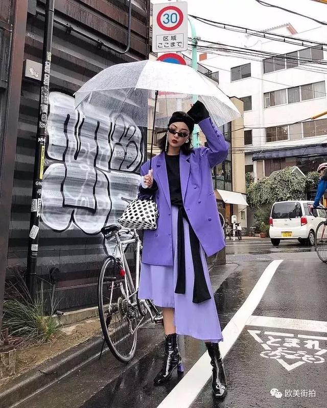 穿件紫色單品才顯高冷感還有種神秘感！