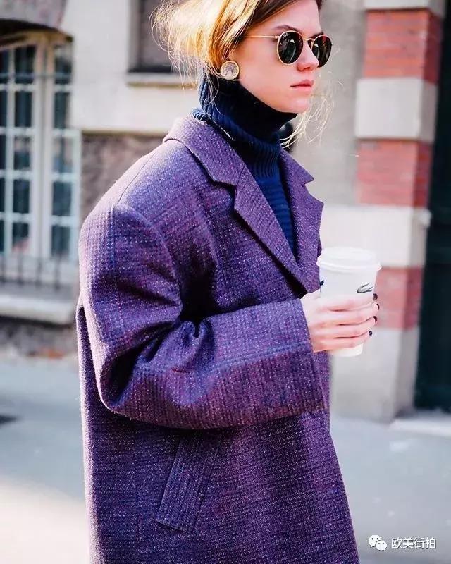 穿件紫色單品才顯高冷感還有種神秘感！