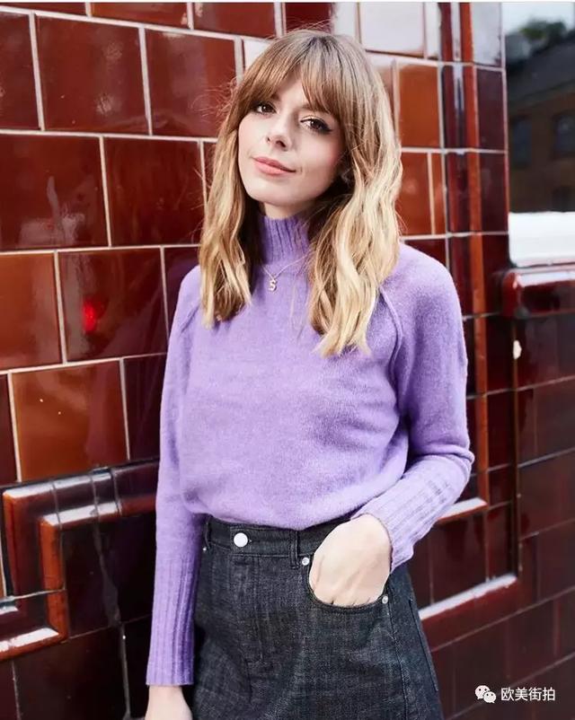 穿件紫色單品才顯高冷感還有種神秘感！