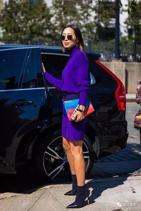 穿件紫色單品才顯高冷感還有種神秘感！