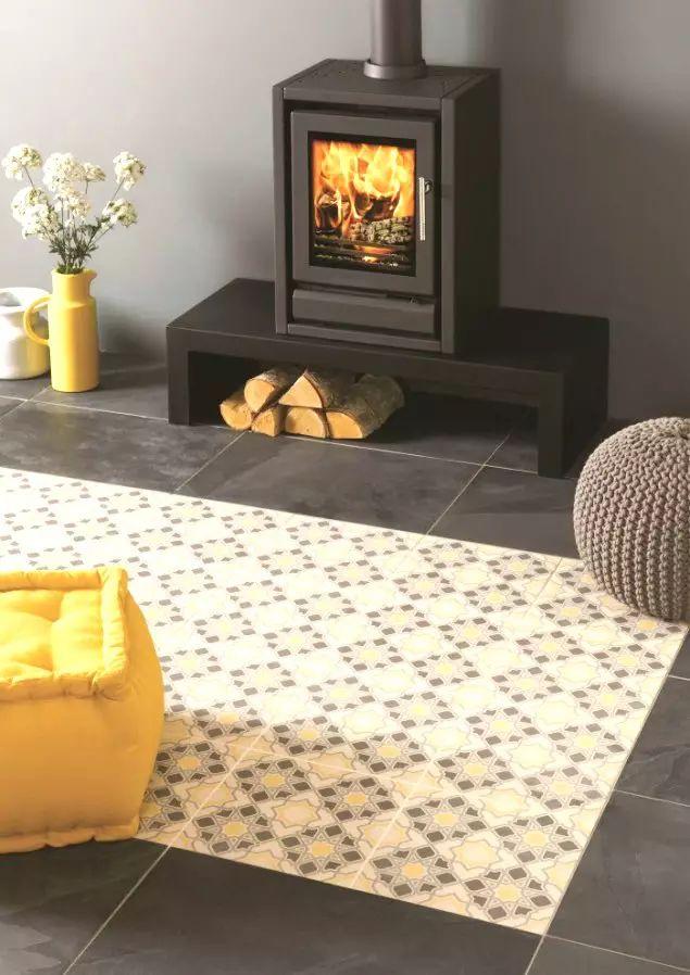 聽說時髦的人家裡瓷磚都這樣鋪，比地毯更美，還好打理！