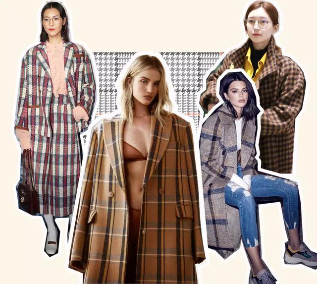格紋大衣再火70年？ 100套美搭時髦炸了！