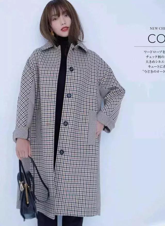 格紋大衣再火70年？ 100套美搭時髦炸了！