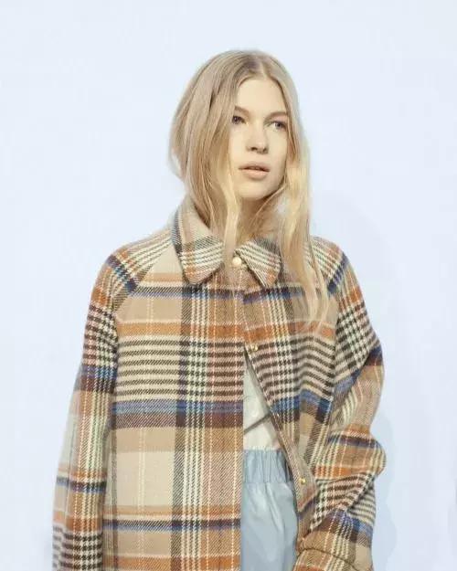 格紋大衣再火70年？ 100套美搭時髦炸了！