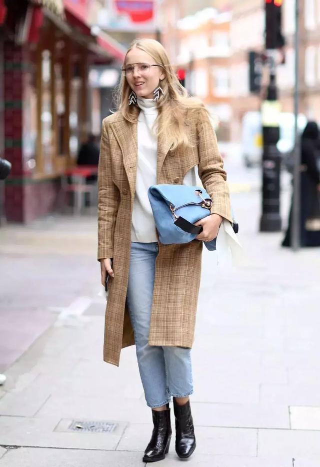 格紋大衣再火70年？ 100套美搭時髦炸了！