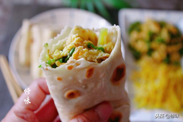 學會這烙餅，可捲全世界的菜，不費一滴油，1分鐘就烙好，有勁道