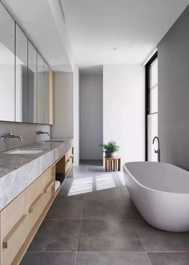 簡約的灰色地磚，貼得真好看！