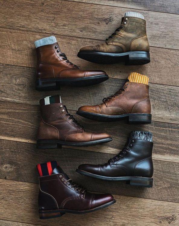 型男過冬棕色皮靴不能少！