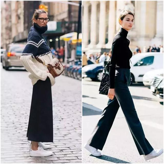 毛衣+闊腿褲，冬天最王炸的組合