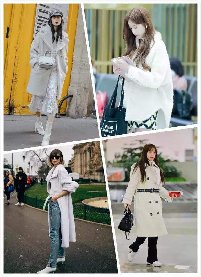 火了3年的毛毛大衣，今年穿依舊時髦！ 尤其是這件白色“顆粒絨”