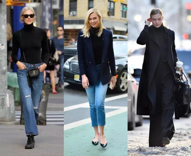 大衣羽絨服裡面穿什麼？ 一件黑色打底衫全搞定