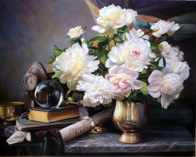 名家油畫丨一組細膩逼真的花卉繪畫作品，漂亮極了~