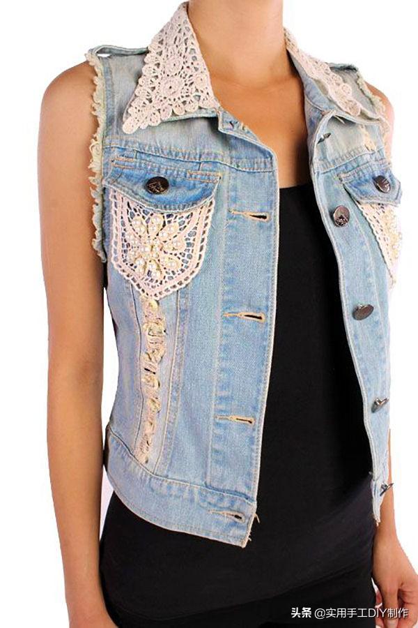 牛仔衣褲上的貼花刺繡