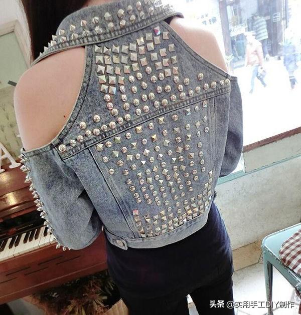 牛仔衣褲上的貼花刺繡