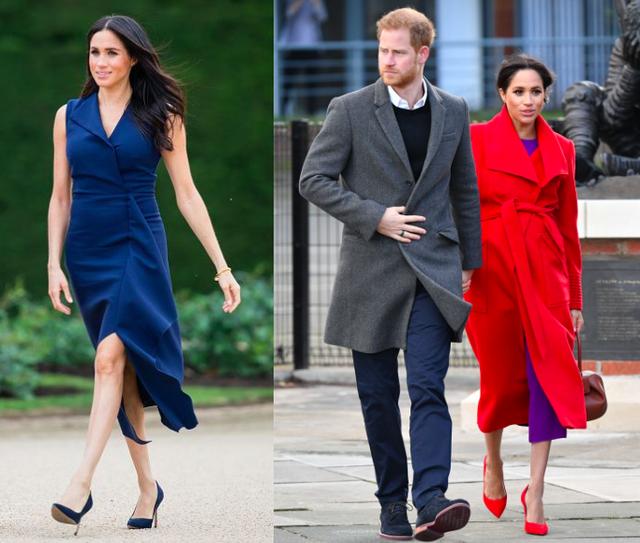 梅根穿高跟鞋扶牆走又惹危機，英媒：這是危險示範，大肚婆不要學