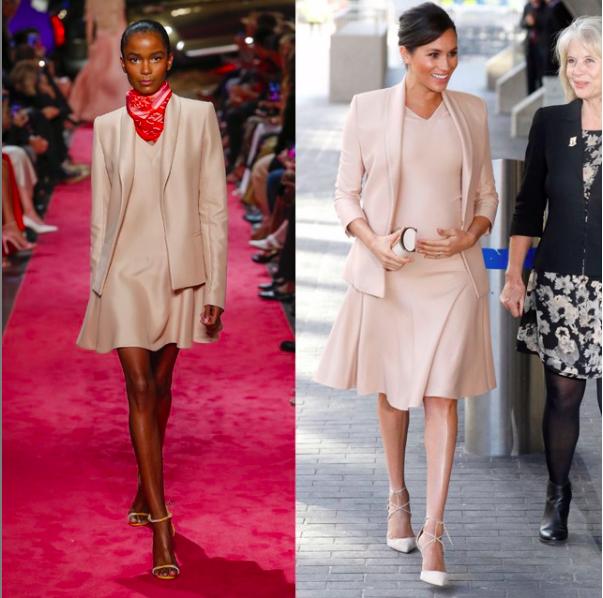 梅根穿高跟鞋扶牆走又惹危機，英媒：這是危險示範，大肚婆不要學