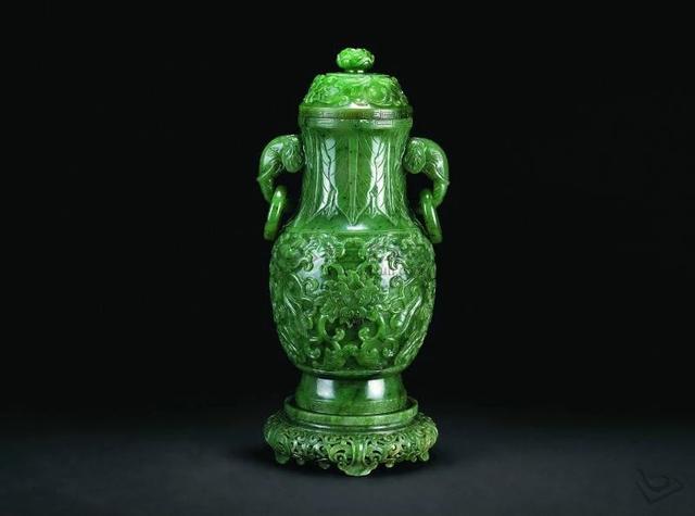 50件清代碧玉件，美翻了！