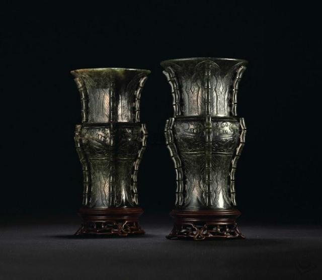 50件清代碧玉件，美翻了！