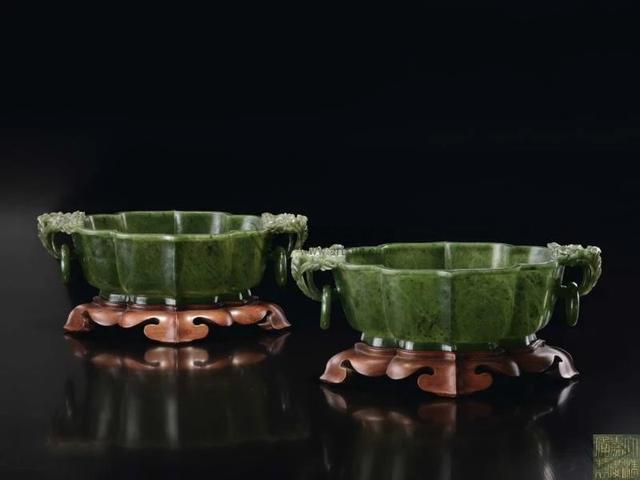 50件清代碧玉件，美翻了！