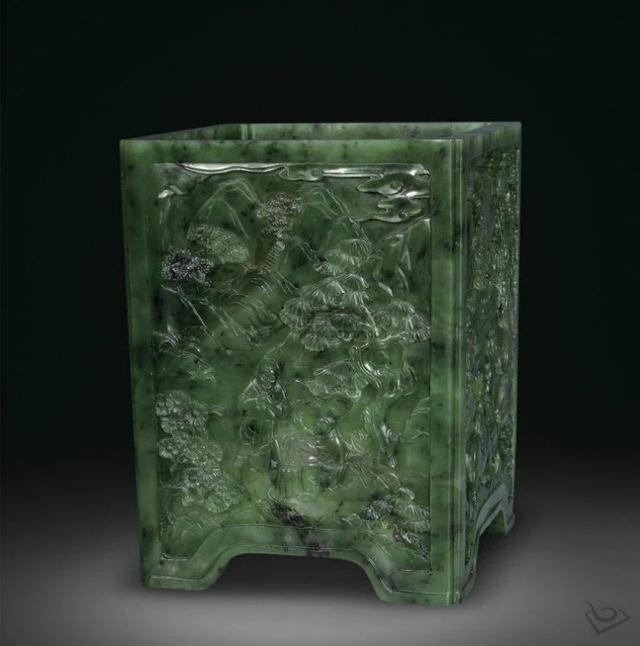 50件清代碧玉件，美翻了！