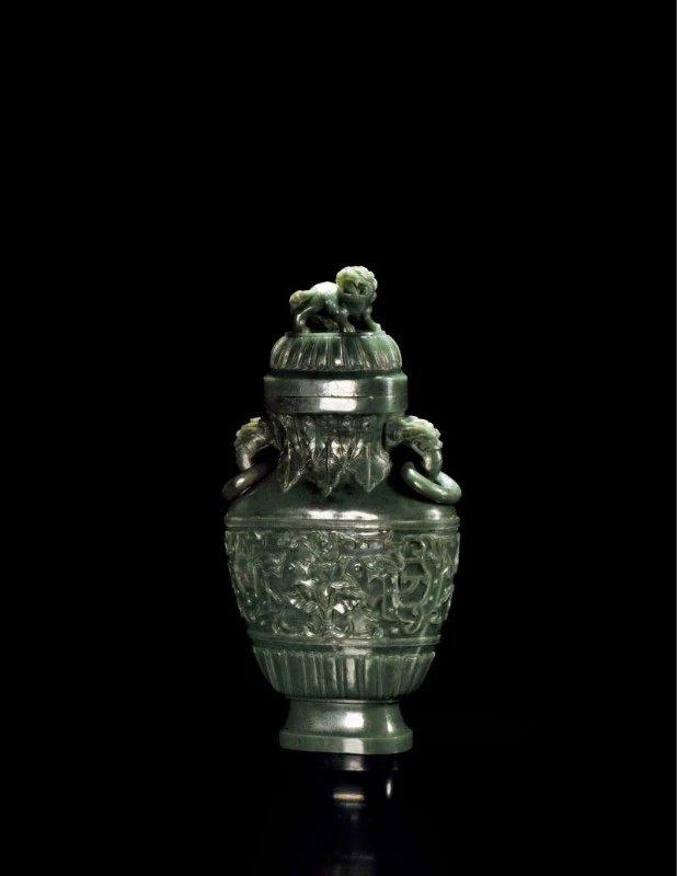 50件清代碧玉件，美翻了！